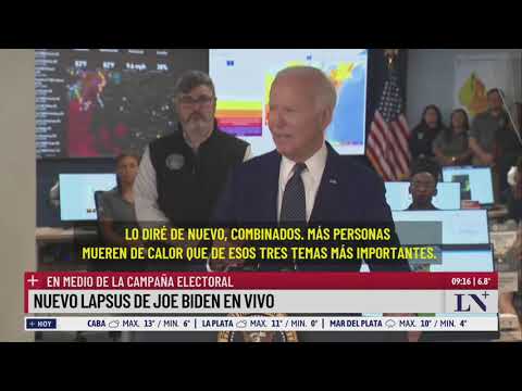 Nuevo lapsus de Joe Biden en vivo; en medio de la campaña electoral