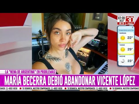 Ruidos molestos: María Becerra debió abandonar su casa de Vicente López