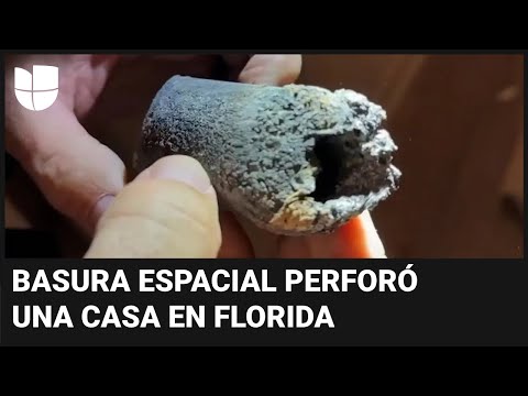 Misterioso objeto perfora casa en Florida: era basura espacial de la Estación Espacial Internacional