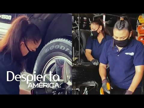 Mujeres cambiando neumáticos: 2 emprendedoras sorprenden con su negocio en Texas