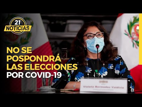 EN VIVO Violeta Bermúdez afirmó que no se pospondrá las elecciones por COVID-19