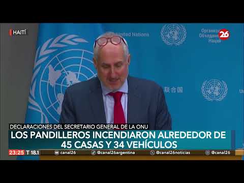 La ONU condena energéticamente el ataque de bandas armadas en Haití