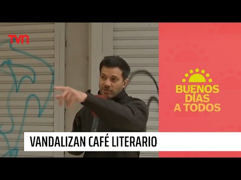 ¡Qué no podamos tener nada bonito! Vandalizan reinaugurado Café Literario de Providencia | BDAT
