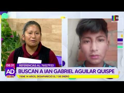 Buscan a Ian Gabriel Aguilar Quispe
