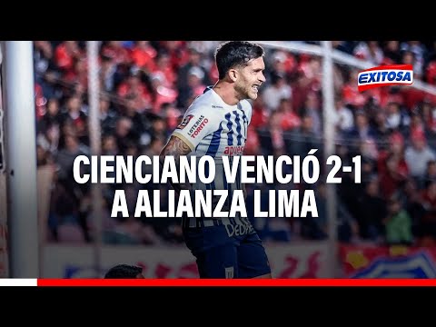 Cienciano venció 2-1 a un Alianza Lima y suma tres derrotas consecutivas en la Liga 1
