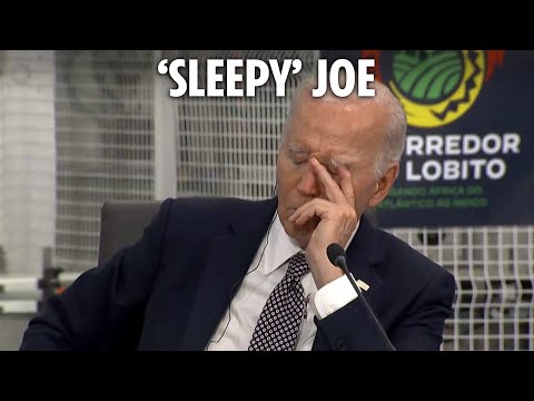 Joe Biden appears to fall asleep on live TV in outgoing US President's latest gaffe