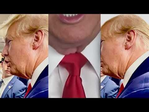 WHAT DO YOU NOTICE ABOUT TRUMPS THROAT? in this clip? DIET ??/