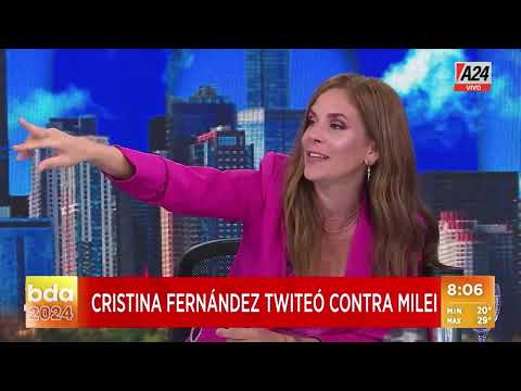 Cristina Fernández de Kirchner tuiteó contra Javier Milei