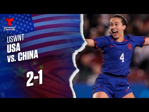Highlights & Goles | Estados Unidos vs. RP China 2-1 | USWNT | Telemundo Deportes