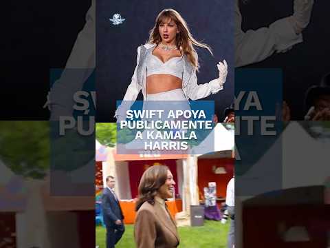 Taylor Swift apoya a Kamala Harris con mensaje en Instagram #shorts