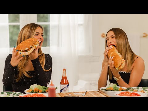 Addison Rae & Hailey Rhode Bieber make sandwiches & play Shoot or Truth | WHO’S IN MY BATHROOM?