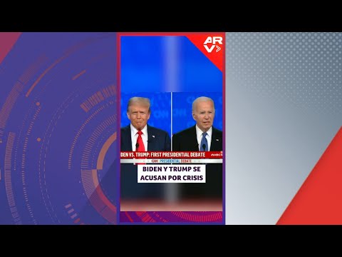 Biden y Trump se acusan mutuamente de la crisis en debate | ARV