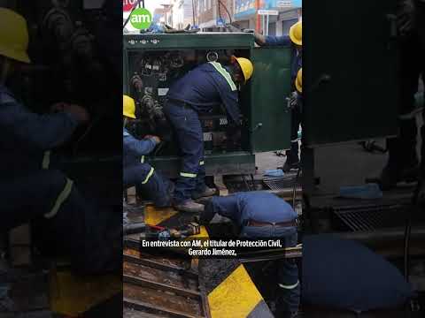 Sorprende explosión de transformador en el centro de San Francisco del Rincón, Guanajuato