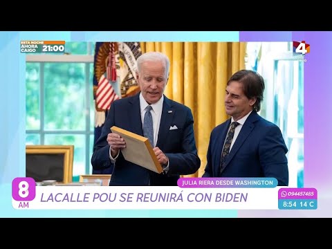 8AM - Lacalle Pou se reunirá con Biden