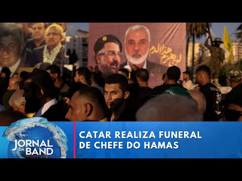 Catar realiza funeral de chefe do Hamas morto no Irã após bombardeio de Israel | Jornal da Band