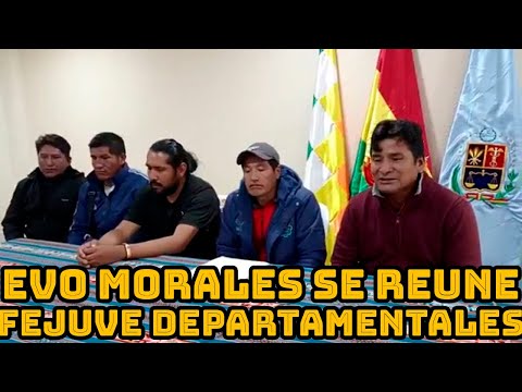 EVO MORALES SE REUNEN CON DIVERSAS JUNTAS VECINALES DE LOS DEPARTAMENTOS DE BOLIVIA..