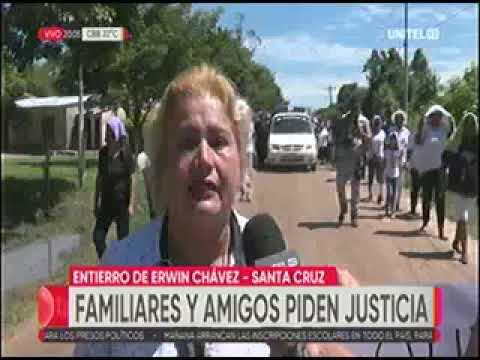 15012023   FAMILIARES Y AMIGOS PIDEN JUSTICIA EN EL ENTIERRO DE ERWIN CHAVEZ   UNITEL