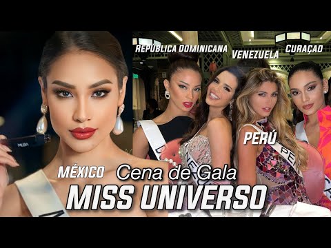 Miss Universo 2022 - Irma Miranda, Alessia Rovegno, Amanda Dudamel y Candidatas en Cena de Gala