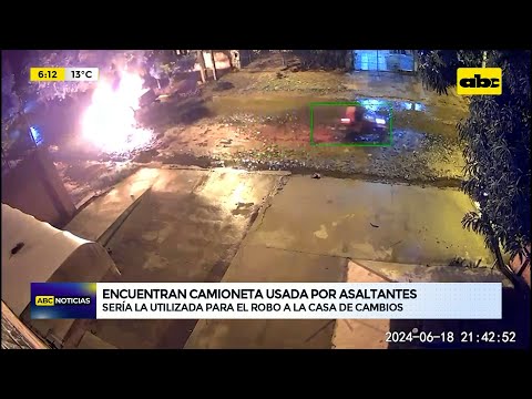 Encuentran camioneta usada por asaltantes