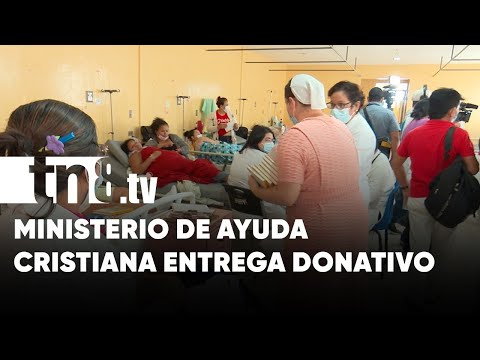 Ministerio de Ayuda Cristiana entrega donativo a madres en el hospital Alemán - Nicaragua