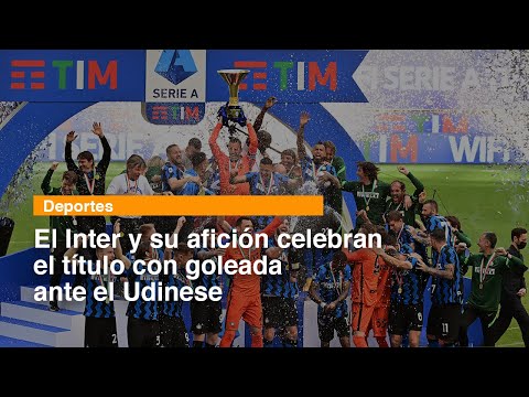 El Inter y su afición celebran el título con goleada ante el Udinese