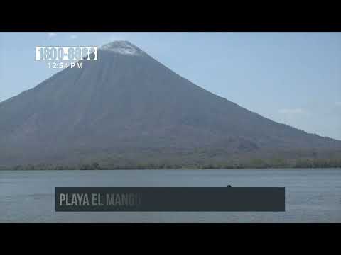 Ometepe: Turistas nacionales y extranjeros visitan Playa Mango - Nicaragua