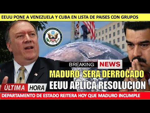 EEUU ratifica la forma en que Maduro sera derrocado