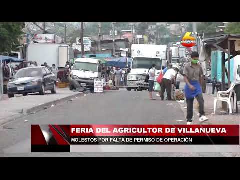 Feria del agricultor de Villanueva molestos por falta de permiso de operación