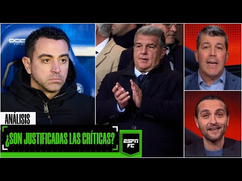 BARCELONA Xavi DESCONECTADO de la REALIDAD. Criticas al arbitraje NO AYUDAN a JOAN LAPORTA | ESPN FC