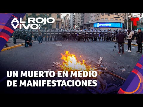 Manifestante muere durante las protestas contra elecciones primarias en Argentina