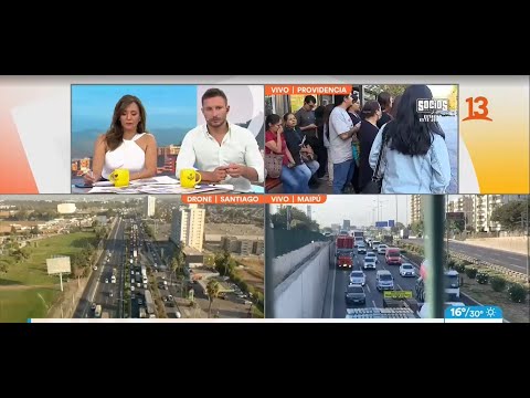 Taco en Vespucio Norte con Santa Elena. Tu Día, Canal 13