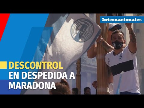 Caótica despedida a Maradona suscita polémica en Argentina