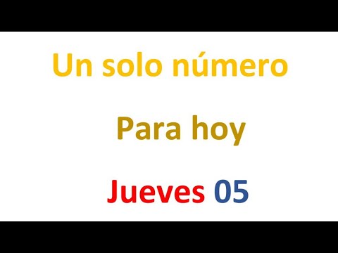 Un solo número para hoy Jueves 05 de septiembre, El campeón de los números