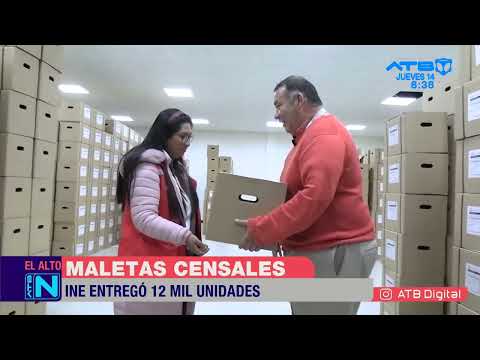 INE entrega 12 mil maletas censales a la ciudad de El Alto