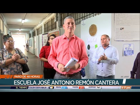 Paro de docentes en el Colegio José Remón Cantera por nombramientos pendientes y falta de insumos