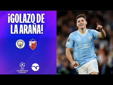 ¡JULIÁN ÁLVAREZ LO EMPATÓ! | MANCHESTER CITY 1-1 ESTRELLA ROJA | JORNADA 1 | UEFA CHAMPIONS LEAGUE