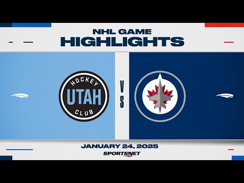 NHL Highlights | Utah HC vs. Jets - January 24, 2025