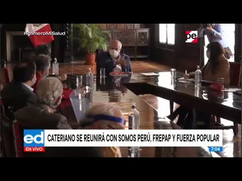 Premier Pedro Cateriano se reunirá este lunes con Frepap, Fuerza Popular y Somos Perú