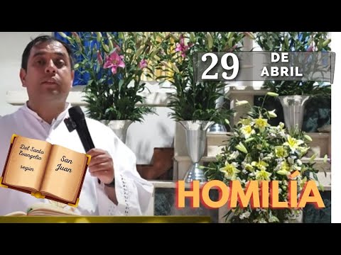 EVANGELIO DE HOY lunes 29 de abril del 2024 - Padre Arturo Cornejo