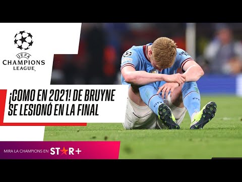 ¡COMO EN 2021! Kevin DE BRUYNE SE LESIONÓ en una FINAL de CHAMPIONS LEAGUE por SEGUNDA VEZ