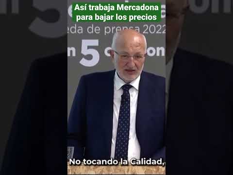 Así trabaja #Mercadona la bajada de #precios en el carro-menú, explica Juan Roig