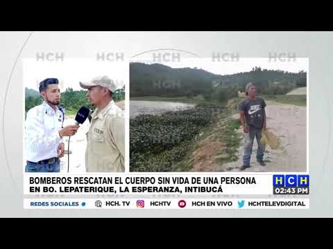 Recuperan cadáver de una persona en La Pozona, La Esperanza, Intibucá