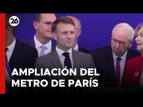 FRANCIA | Macron inaugura la ampliación del metro en los suburbios de París