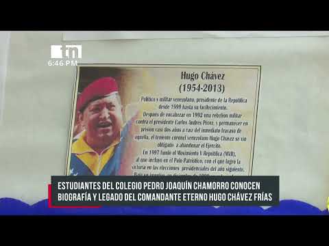 Estudiantes de Nicaragua conocen biografía del Comandante Hugo Chávez