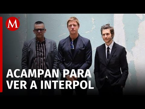 Todo listo para el concierto de Interpol en el Zócalo, CdMx