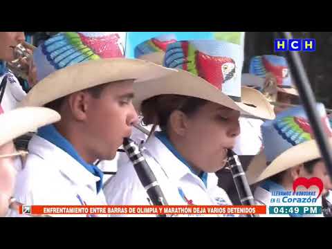 Banda Juvenil 504 celebró con HCH el Bicentenario de Independencia