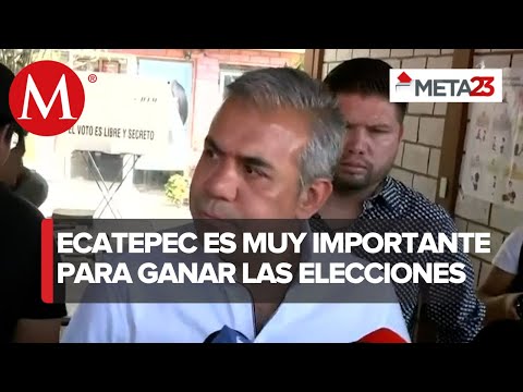 Fernando Vilchis, presidente municipal de Ecatepec, emite su voto para la gubernatura de Edomex