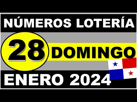 Resultados Sorteo Loteria Domingo 28 de Enero 2024 Loteria Nacional de Panama Sorteo Dominical d Hoy