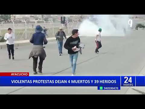 Ayacucho: Diresa confirma 4 fallecidos en enfrentamientos por toma de aeropuerto