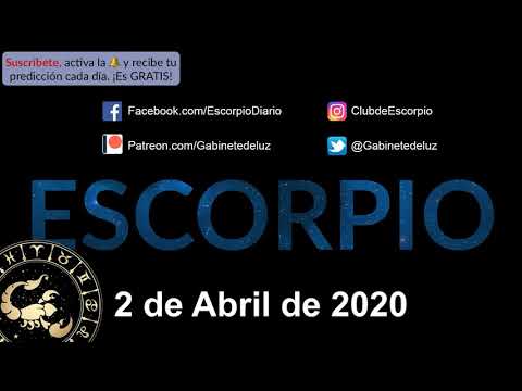Horóscopo Diario - Escorpio - 2 de Abril de 2020